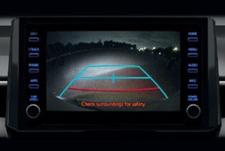 Reversing Camera with Fixed Guidelines