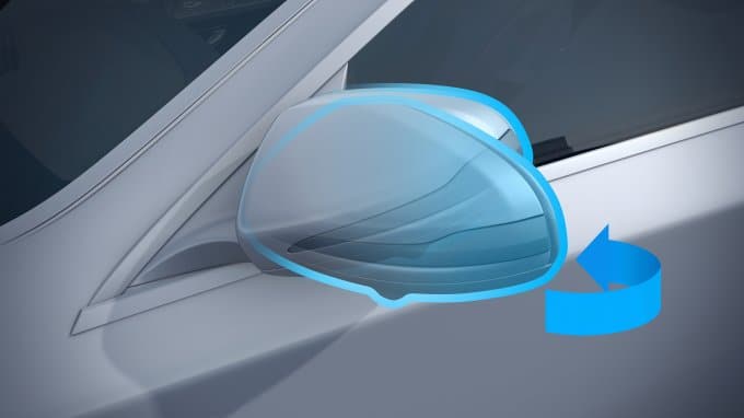 Mirror Package Including Electrically-Folding Exterior Mirrors